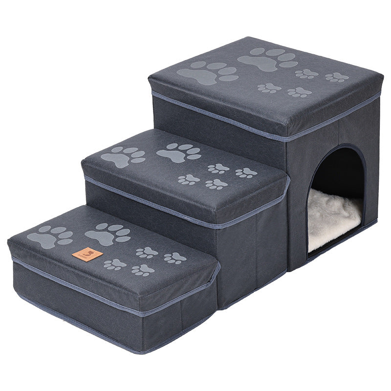 Cat Kennel Cage Multifunctional Dog Stairs Upper Bed Sofa