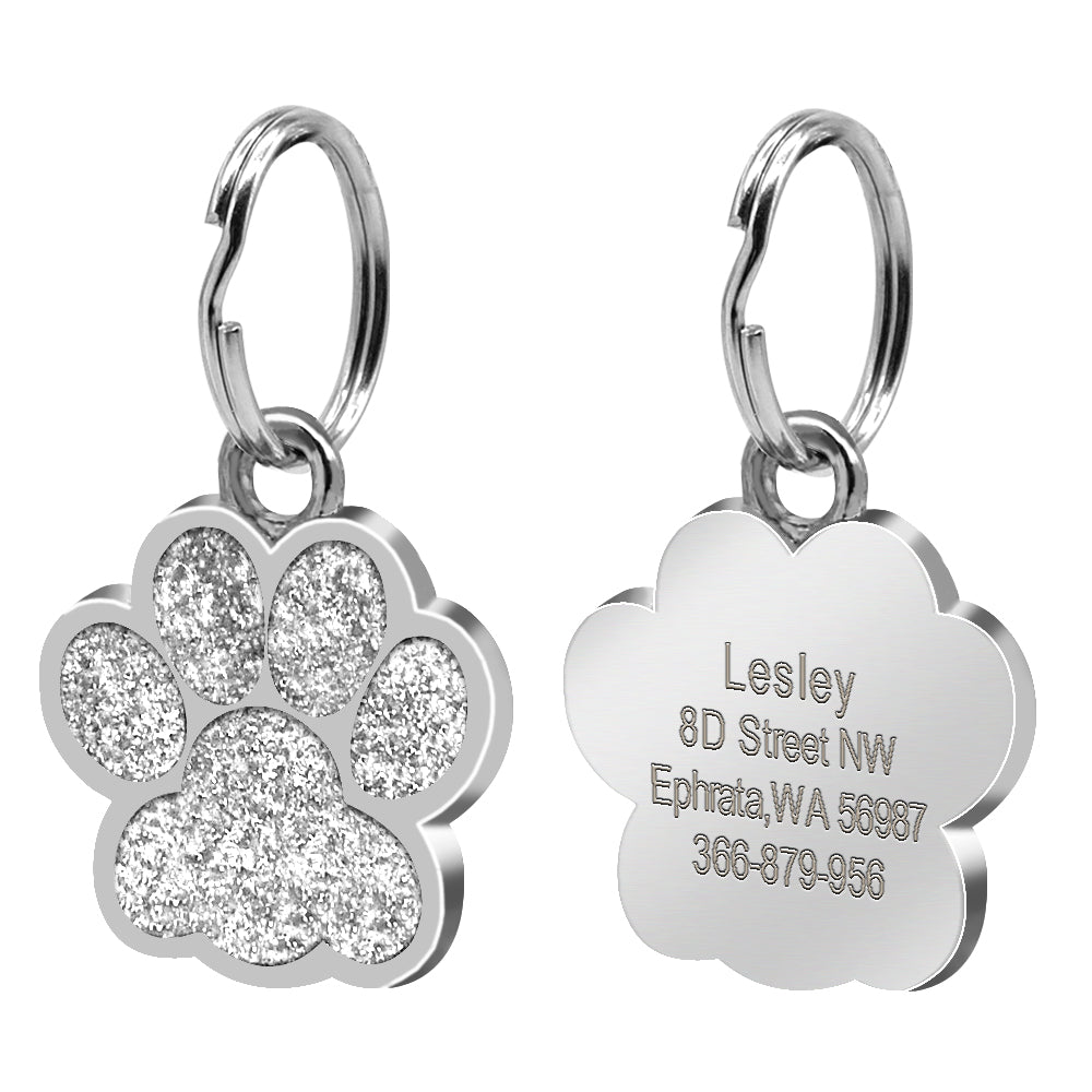 Footprint dog tag