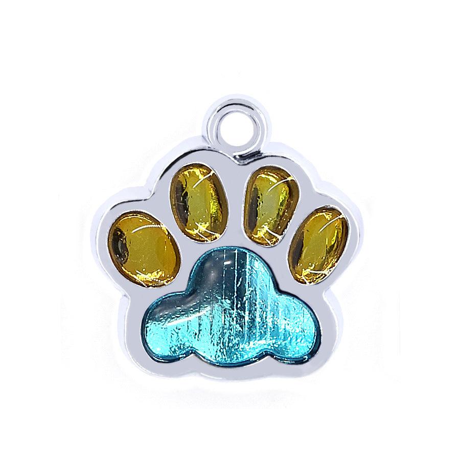 Footprint dog tag