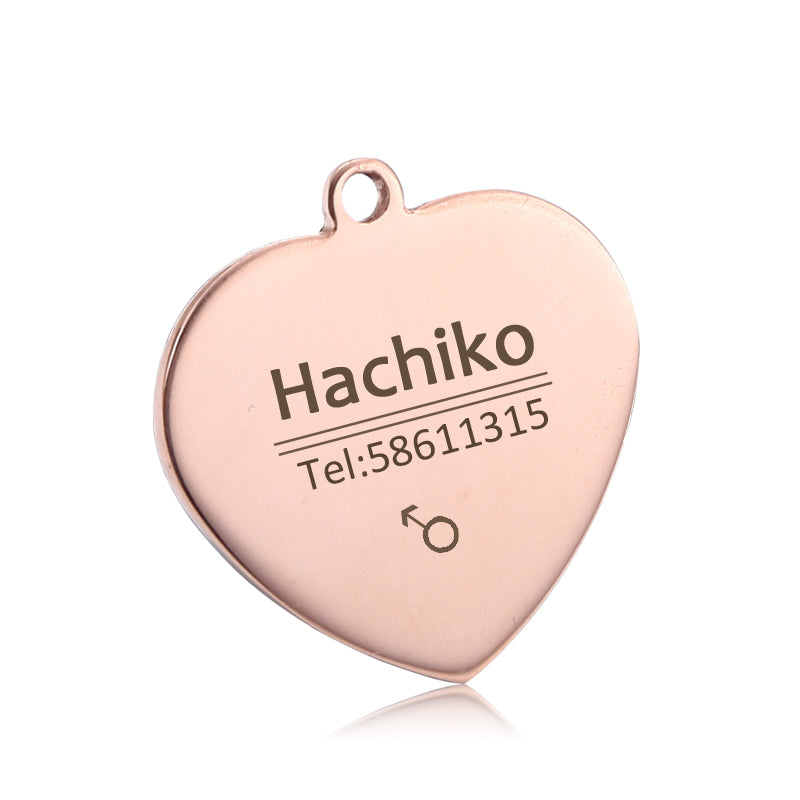 Print on Demand Pet Titanium Steel Tag Engrave