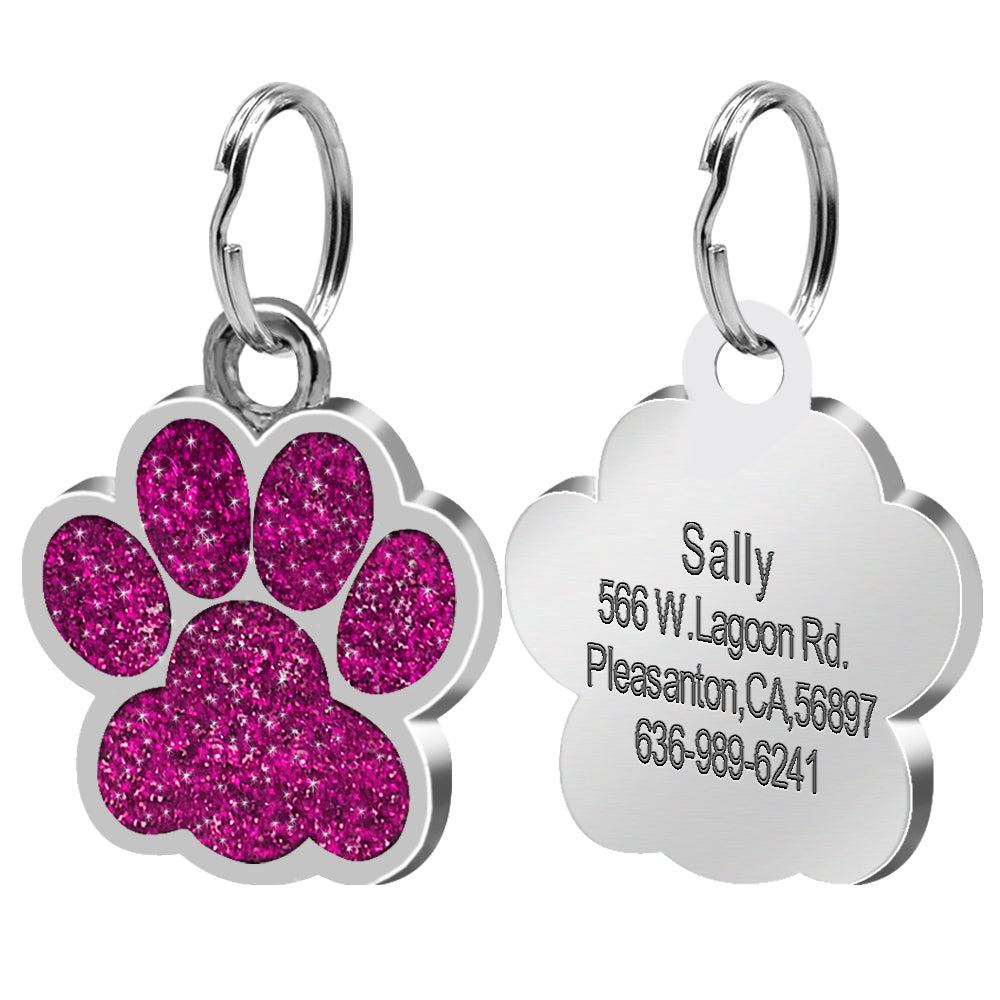 Footprint dog tag