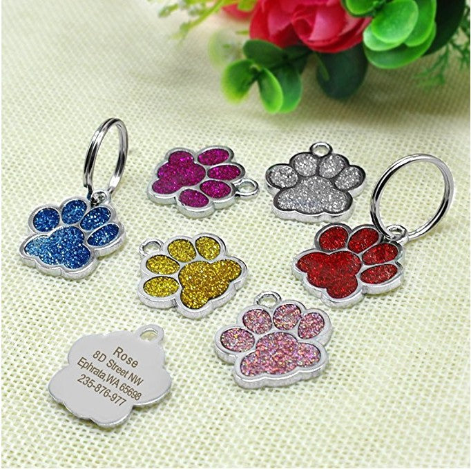 Footprint dog tag