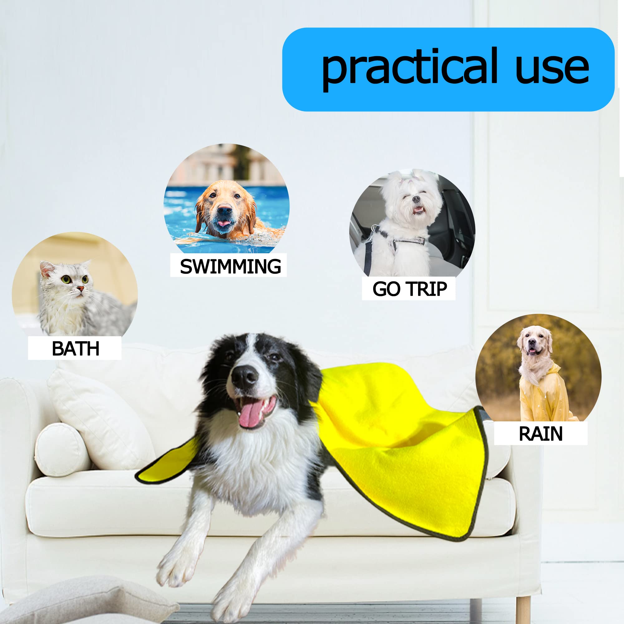 Dog TowelsSoft Fiber Towels Robe Super Absorbent