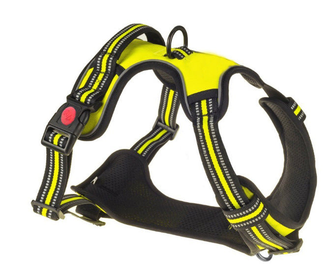 Medium And Large Dog Pet Chest Harness Breathable Reflective Vest-style Vest