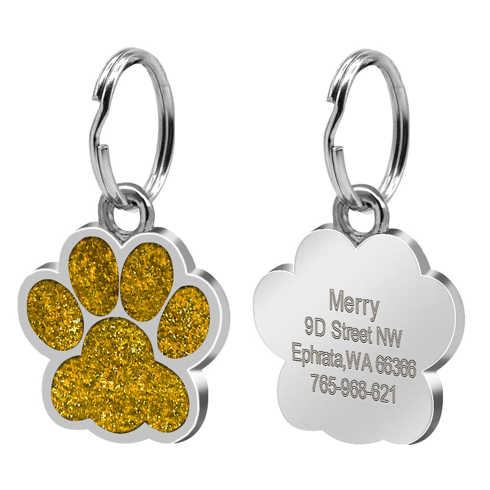 Footprint dog tag