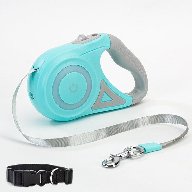 Dog Retractable Leash and Dog Collar Spotlight Automatic