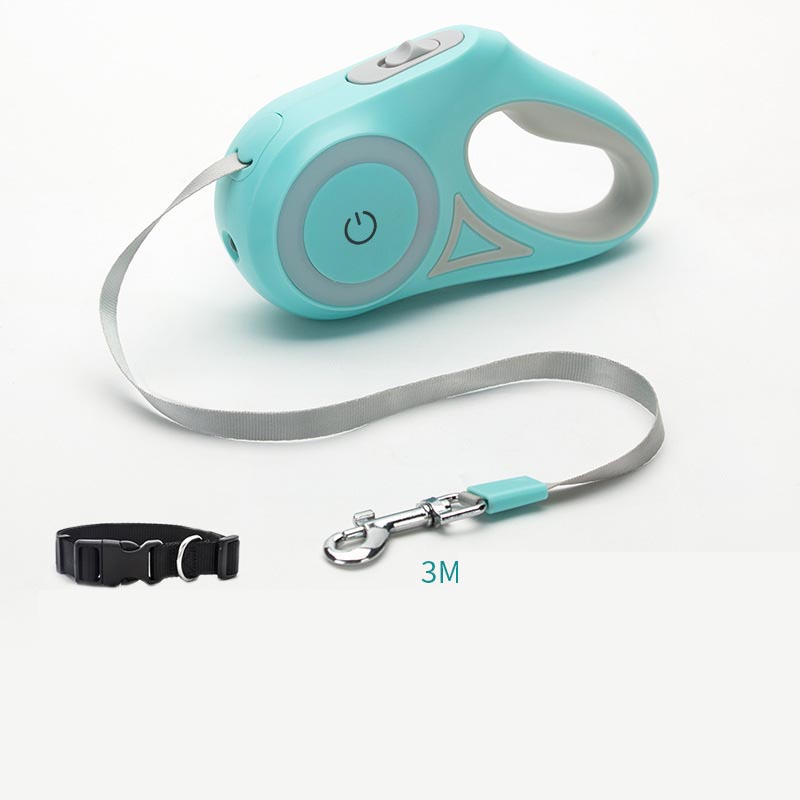Dog Retractable Leash and Dog Collar Spotlight Automatic