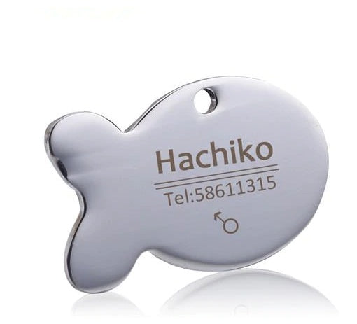 Print on Demand Pet Titanium Steel Tag Engrave