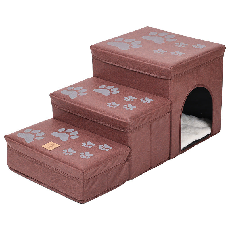 Cat Kennel Cage Multifunctional Dog Stairs Upper Bed Sofa