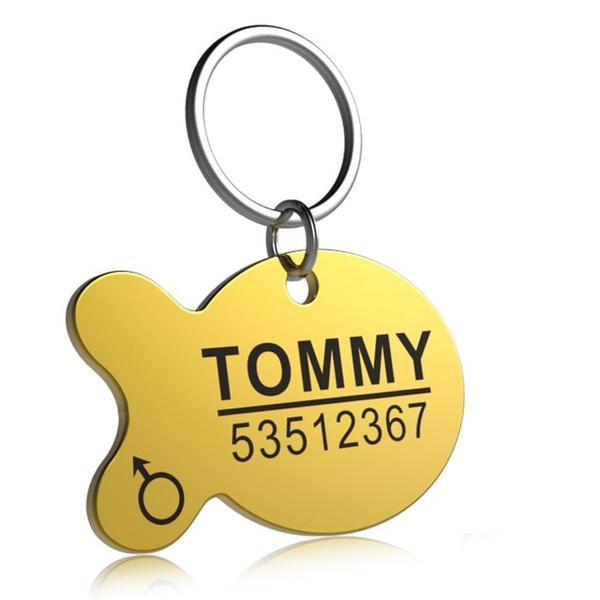 Small Pendant Anti-lost Titanium Steel Tag