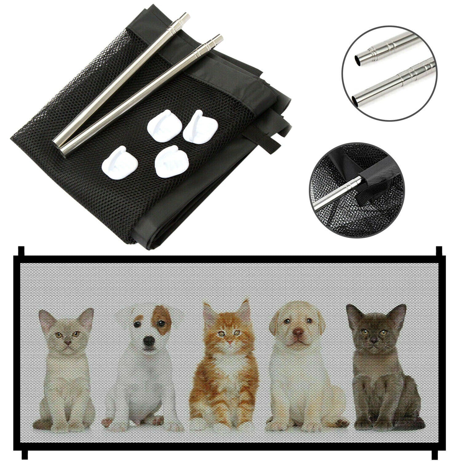 Pets  Safety Gate Mesh Fence