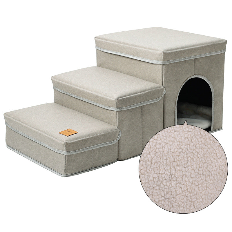 Cat Kennel Cage Multifunctional Dog Stairs Upper Bed Sofa