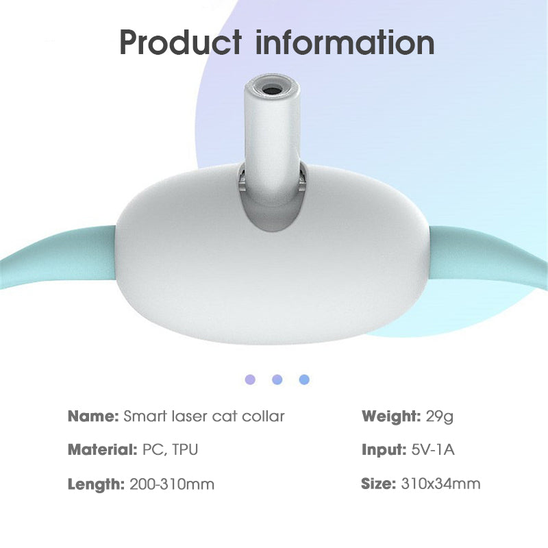 Automatic Cat Toy Smart Laser Teasing Collar