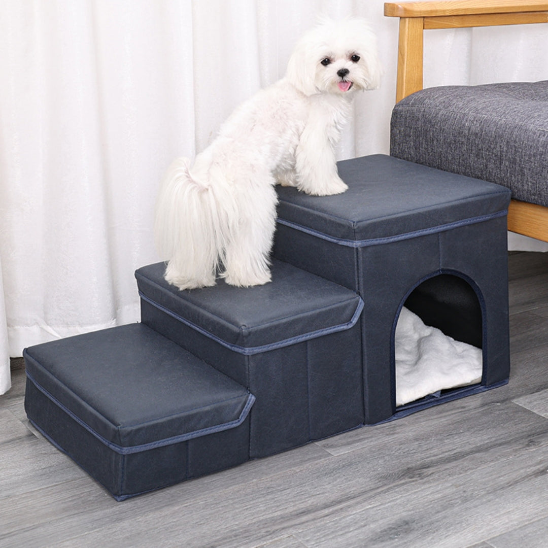 Cat Kennel Cage Multifunctional Dog Stairs Upper Bed Sofa