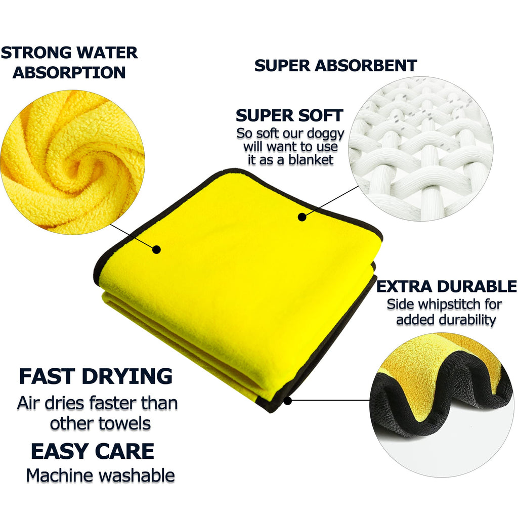 Dog TowelsSoft Fiber Towels Robe Super Absorbent