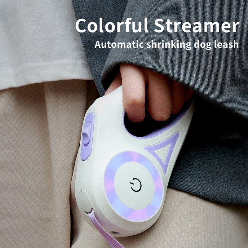 Dog Retractable Leash and Dog Collar Spotlight Automatic