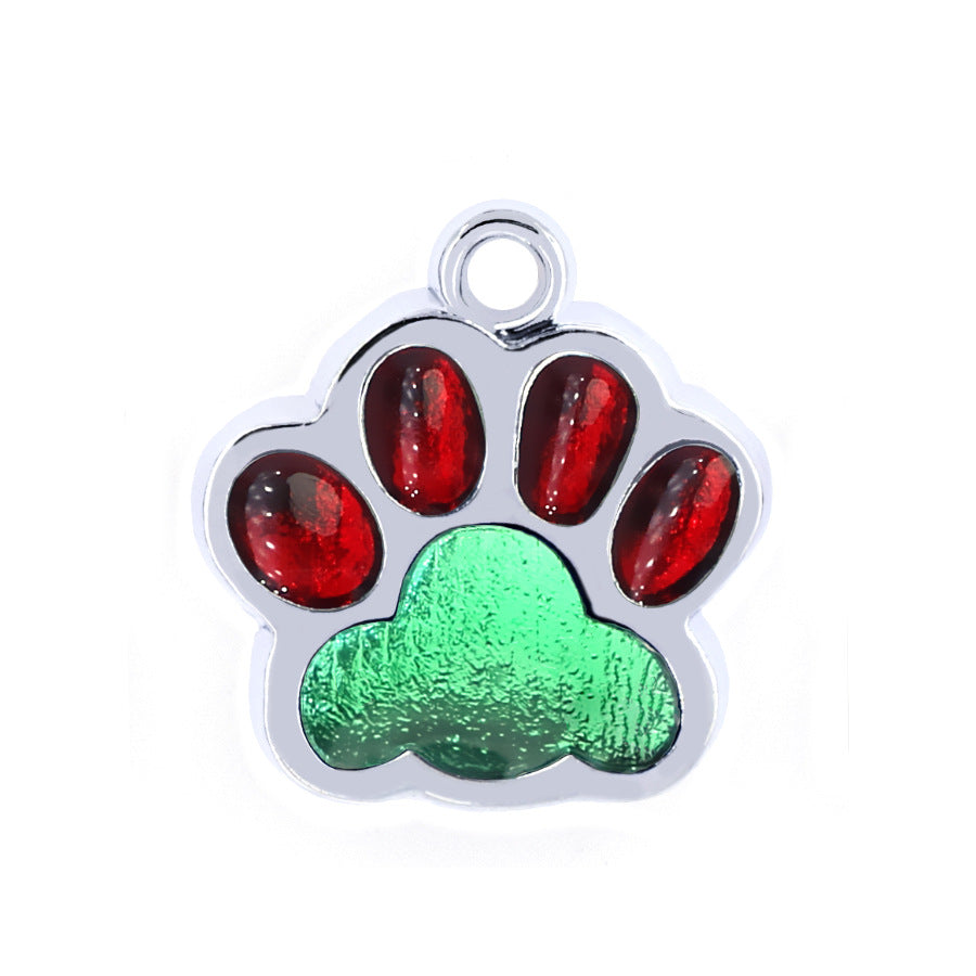 Footprint dog tag