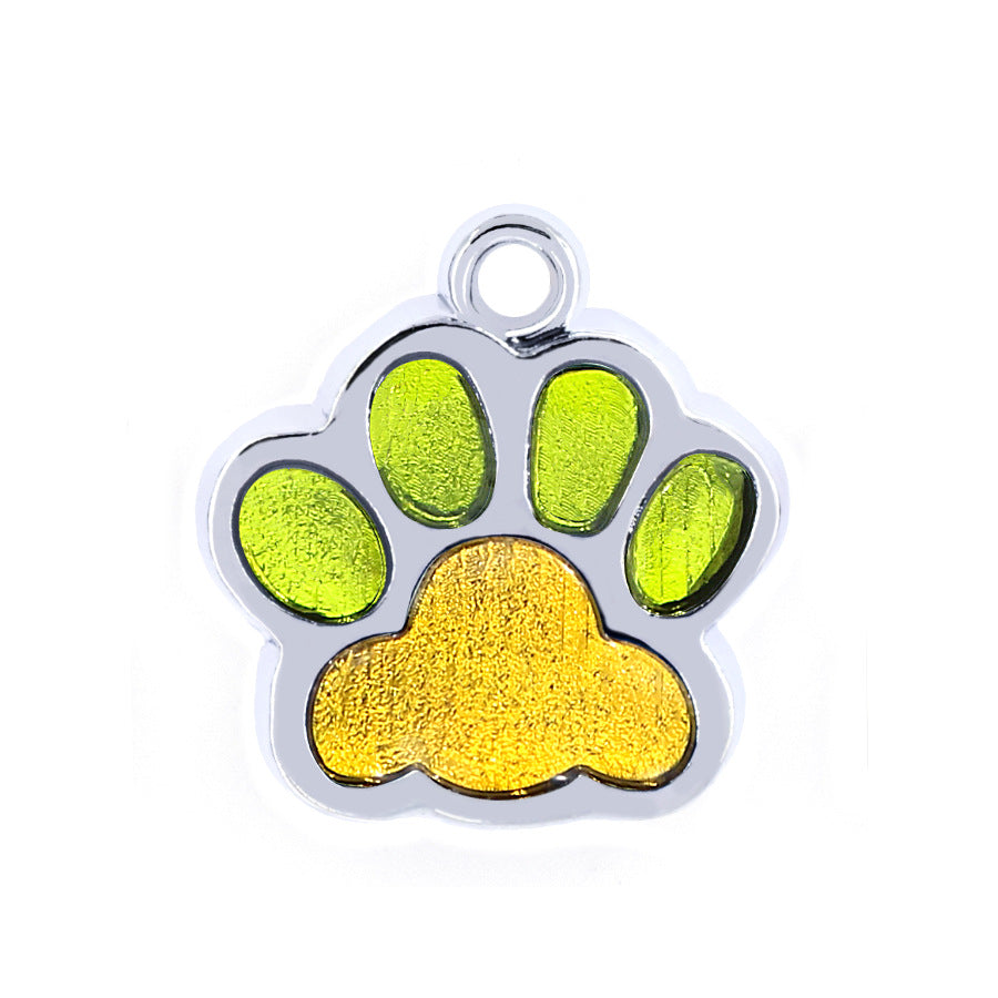 Footprint dog tag