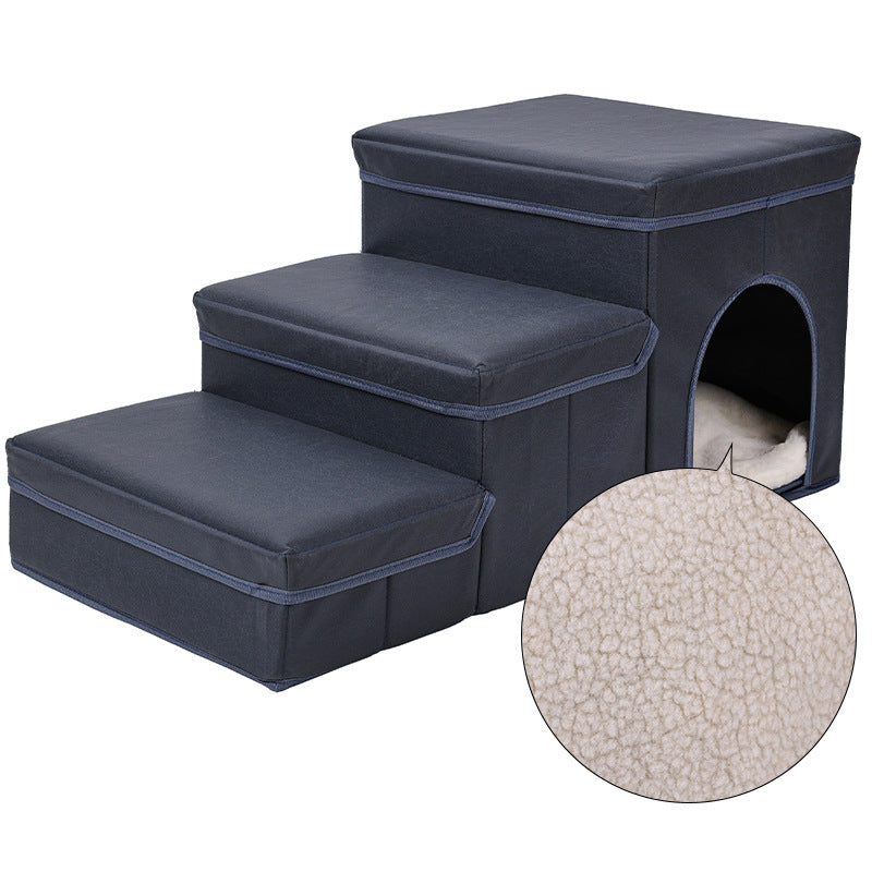 Cat Kennel Cage Multifunctional Dog Stairs Upper Bed Sofa